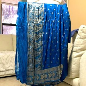Womens Dress Wrap or Sewing Material 100% Silk from India